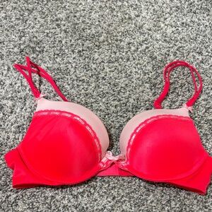 Victoria's Secret Red and Pink Bra